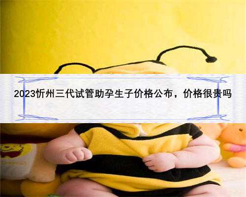 2023忻州三代试管助孕生子价格公布，价格很贵吗